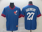 Expos 27 Vladimir Guerrero Blue Throwback Jersey (1),baseball caps,new era cap wholesale,wholesale hats